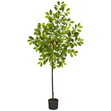 NEARLY NATURALS 61 in. Lemon Artificial Tree 9162